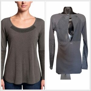Calia Carrie Underwood Black Long Sleeve Lace  Women’s Top
